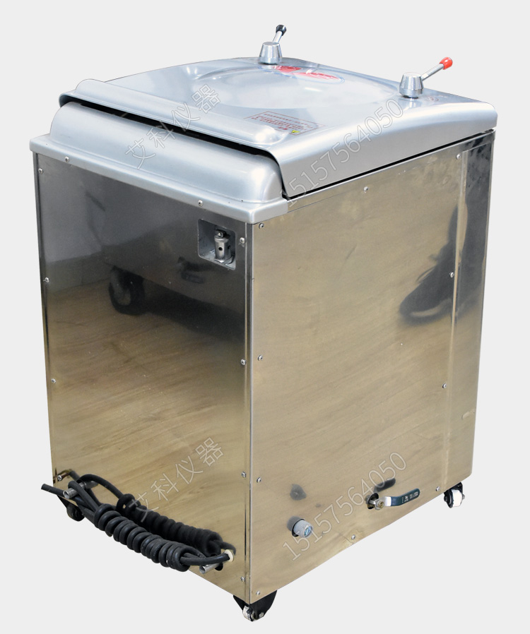 上海三申不銹鋼立式壓力蒸汽滅菌器YM100Z 定時(shí)數(shù)控 高壓滅菌鍋100升